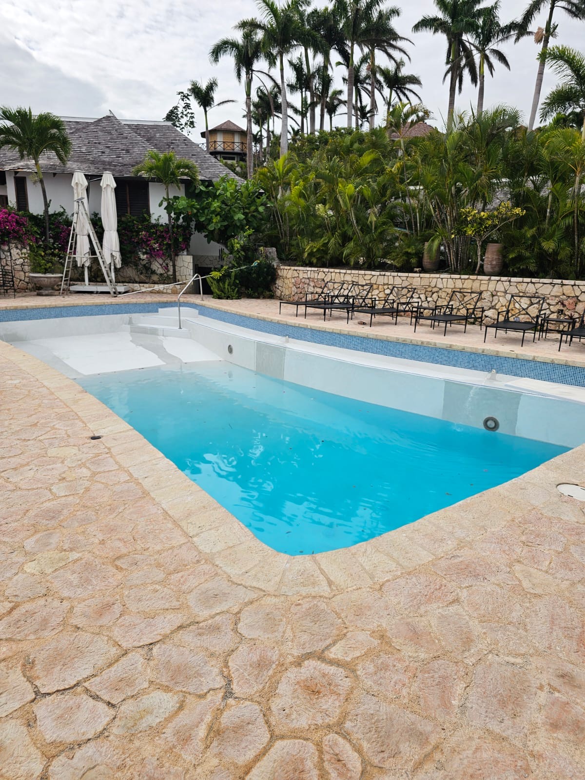 Luxury Pool — Completed Refinish — Equip Pro JA project in Jamaica